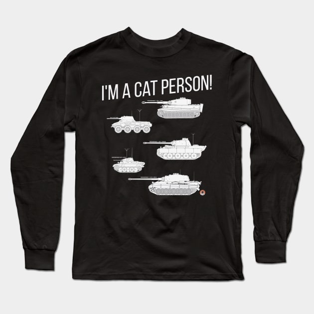 Im a cat person (5 German cats) Long Sleeve T-Shirt by FAawRay